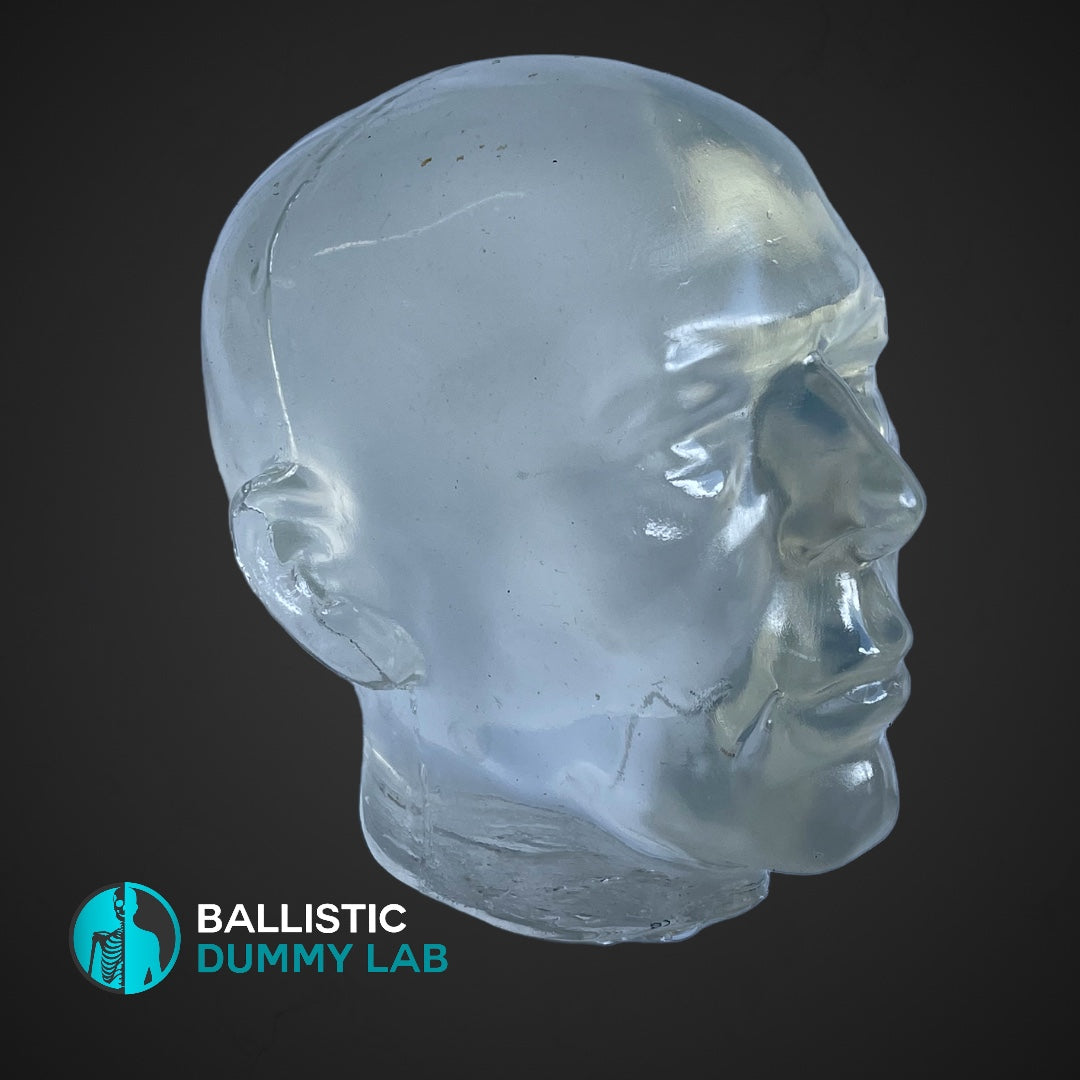 Perma-Gel Ballistic Dummy Unloaded Head – detail view
