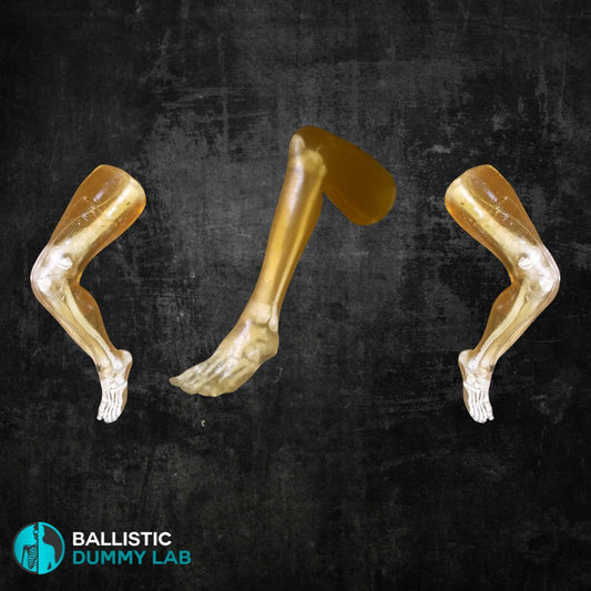 Ballistic Dummy Bent Gel Leg – ballistic gel product
