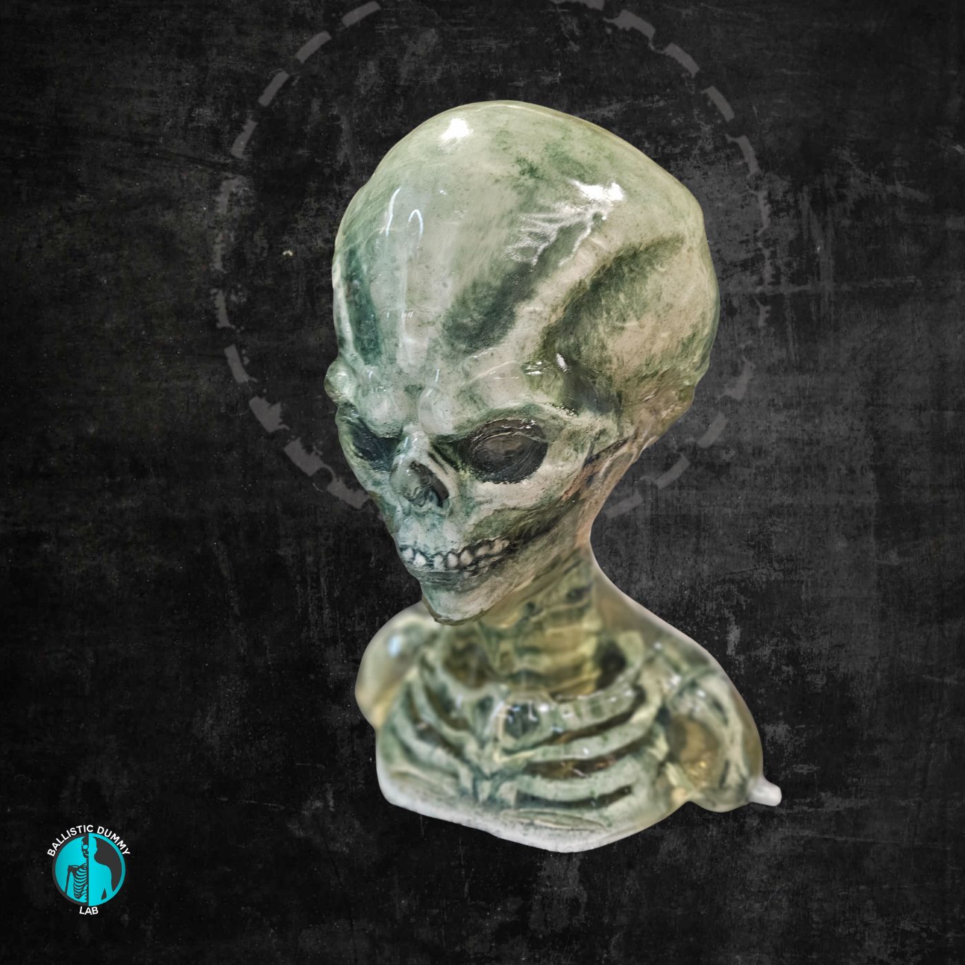 Grey Alien Bust – alternate view