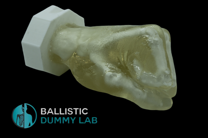 Ballistic Dummy Gel Clenched Fist – side view