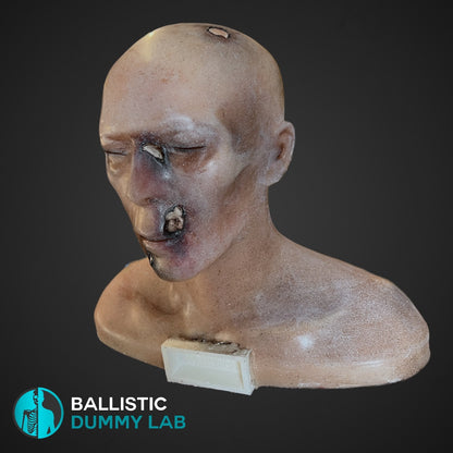 Deluxe Ballistic Dummy Gel ZOMBIE Bust – alternate view