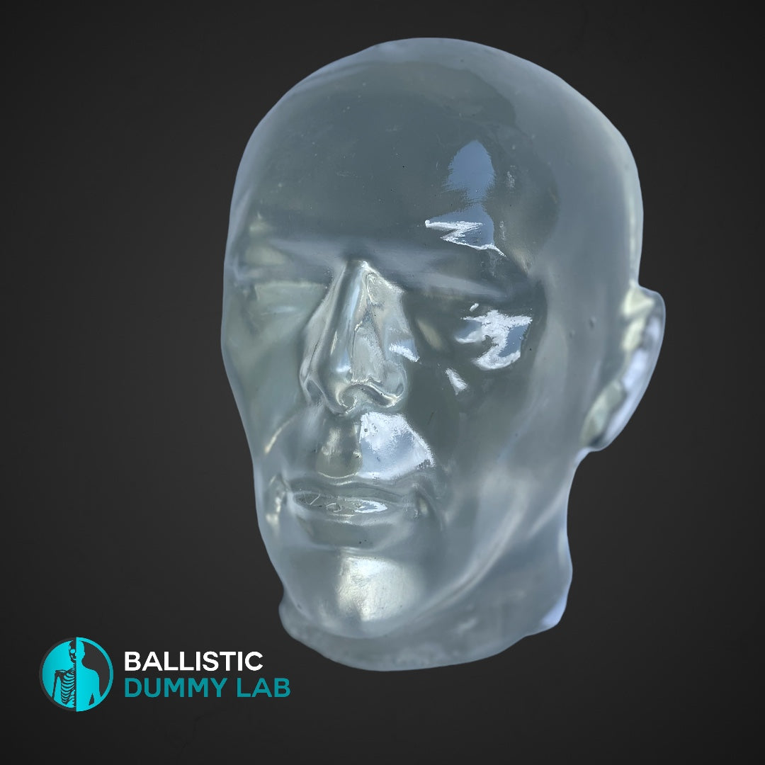 Perma-Gel Ballistic Dummy Unloaded Head – front view