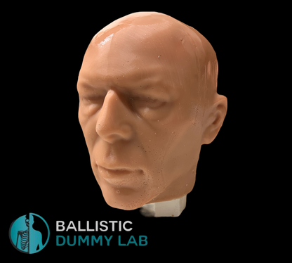 Ballistic Dummy Gel Head – close-up view